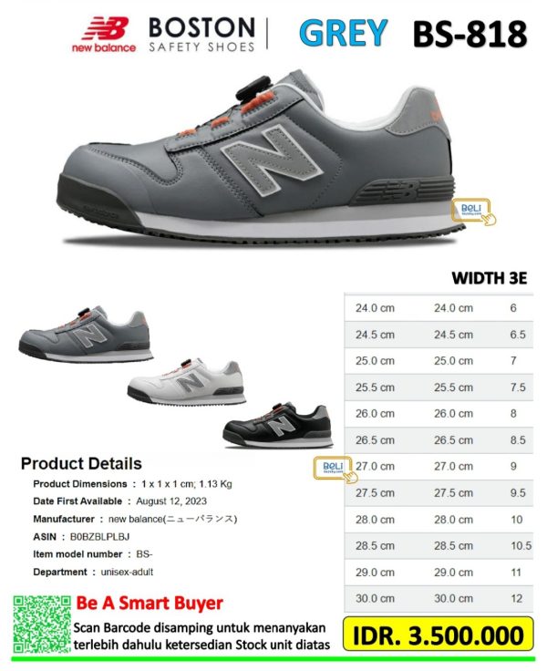 New Balance BS-818 Grey